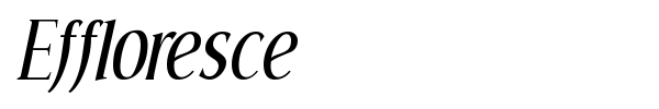 Effloresce font preview